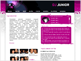 Dj Junior website design